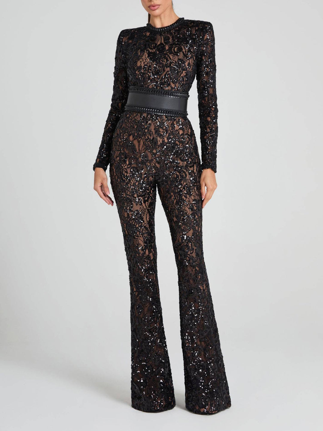 Lace Slim-Fit Jumpsuit